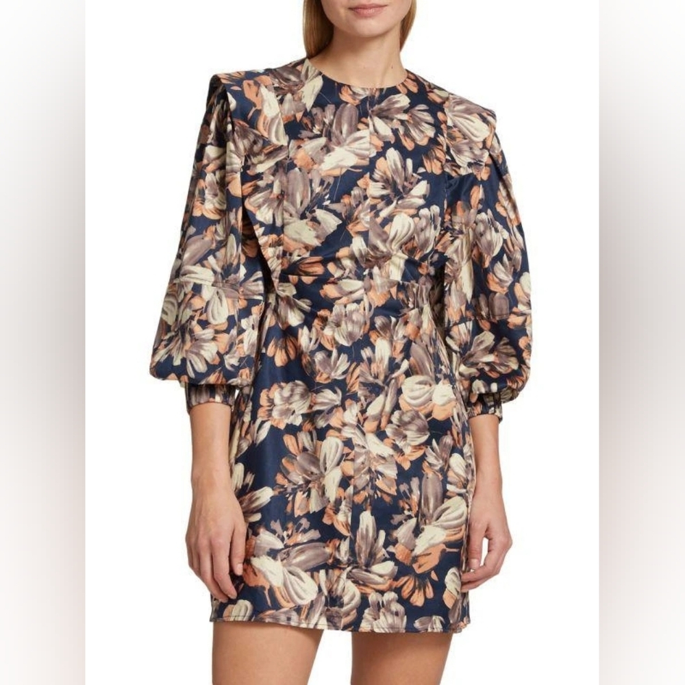 En Saison Arabella Mini Dress in Navy Blush. Size L. NWT.